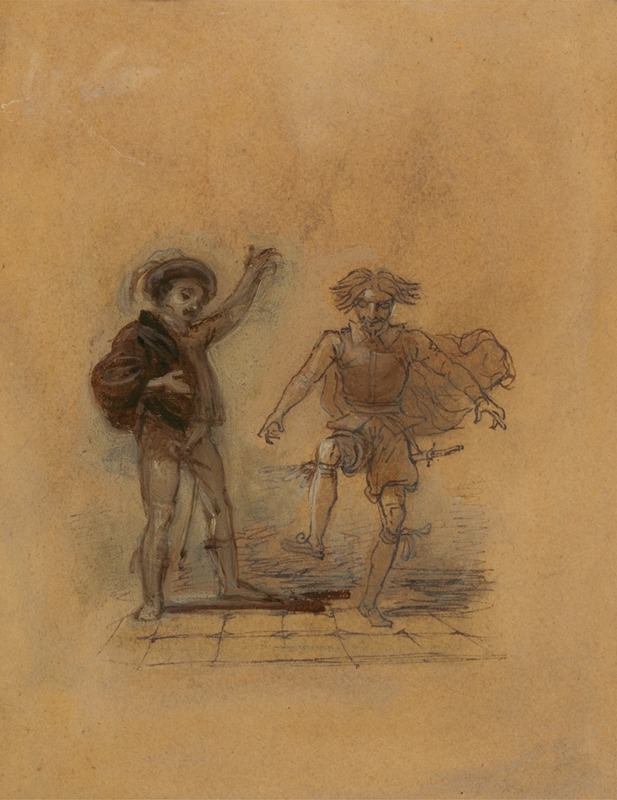 Малволио танцует by Роберт Смирк, 1827 — digital art print download
