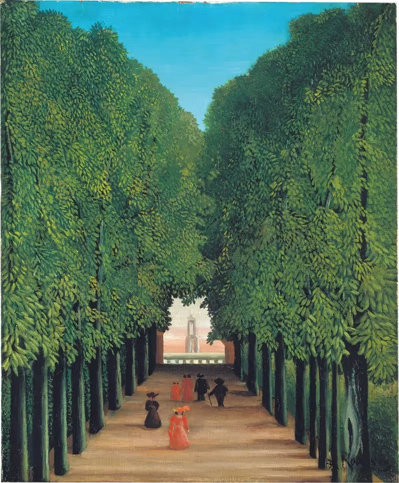 The Avenue in Saint-Cloud Park — Henri Rousseau