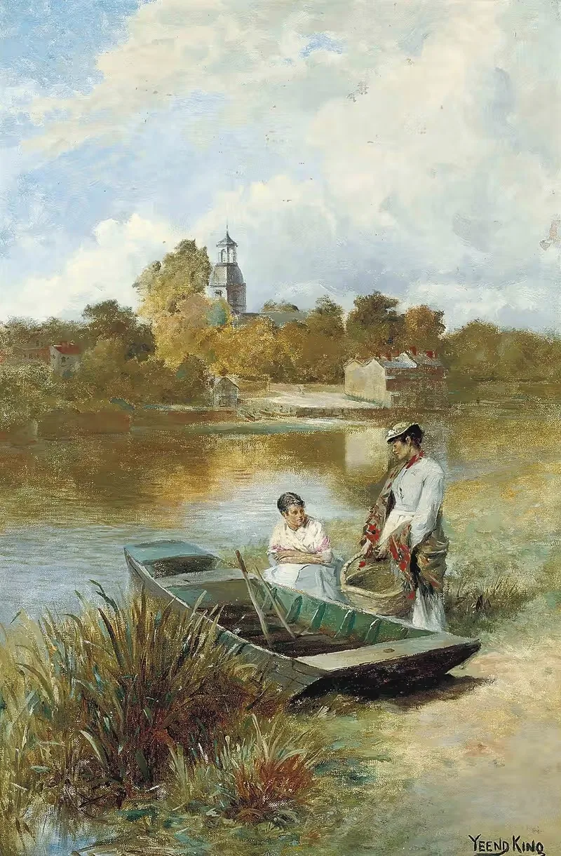 Sunbury-On-Thames by Henry John Yeend King, 1887 — digital art print download