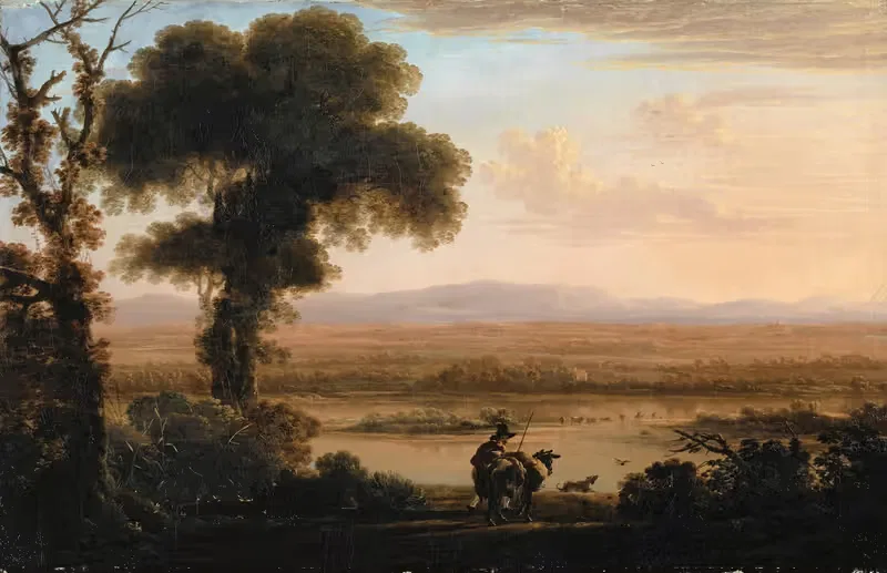 Southern River Landscape by Herman van Swanevelt — digital art print download