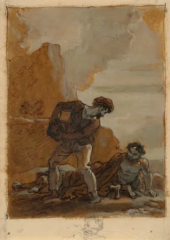 Стефано и Тринкуло с Калибаном by Роберт Смирк, 1821 — digital art print download