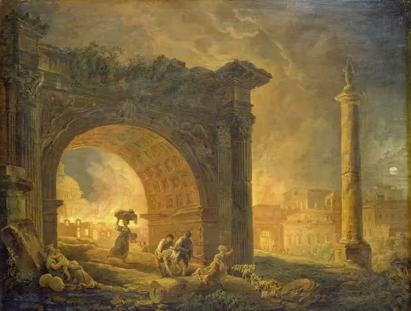 Roman Ruins by Hubert Robert, 1773 — digital art print download