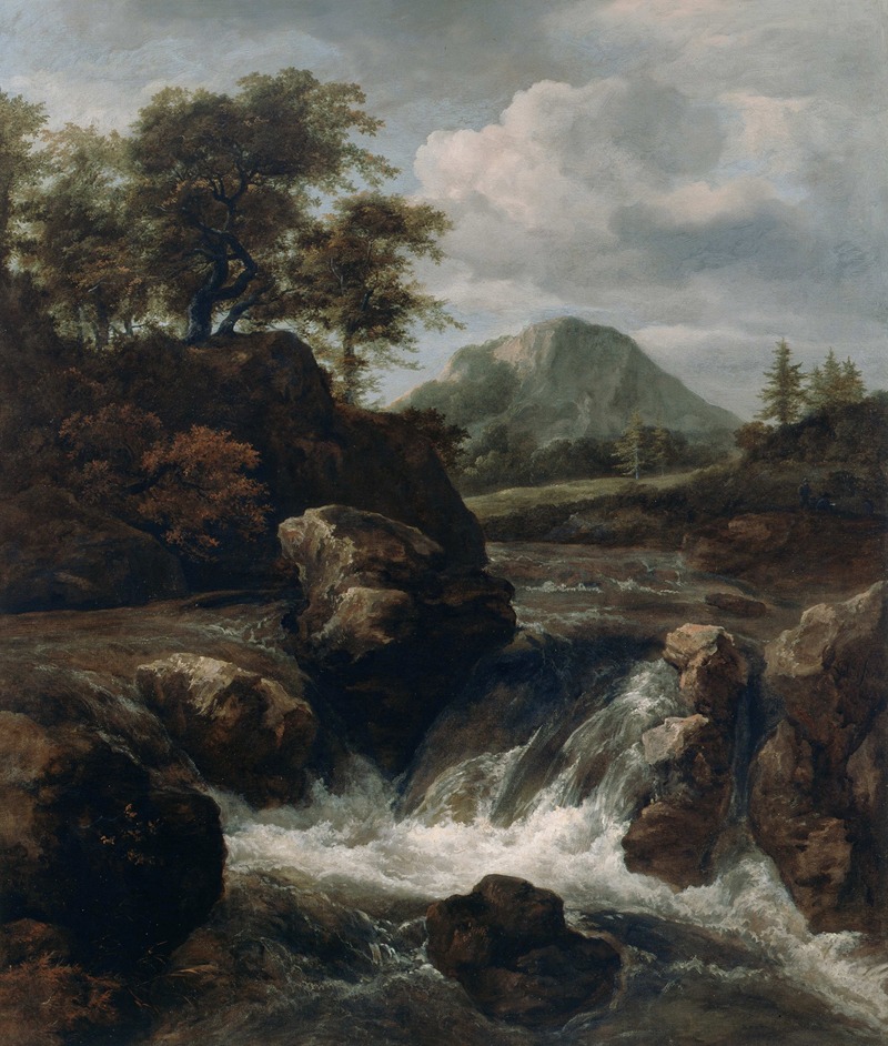 A Waterfall by Jacob van Ruisdael — digital art print download