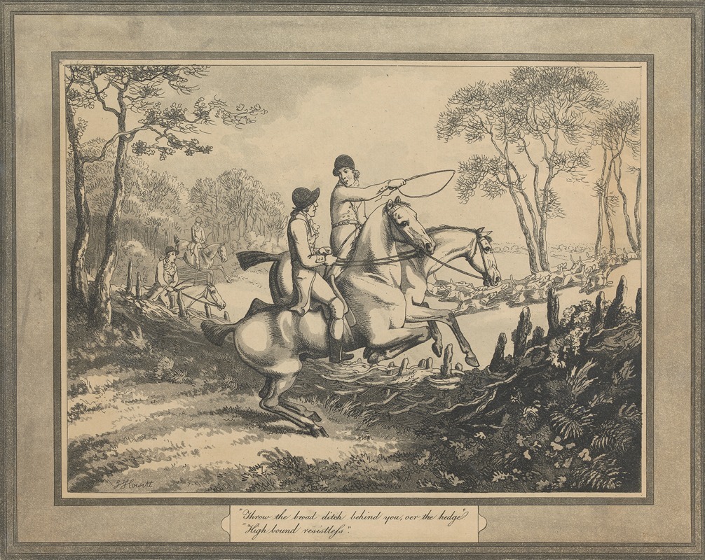 Throw the broad ditch behind you by Samuel Howitt, 1794 — digital art print download