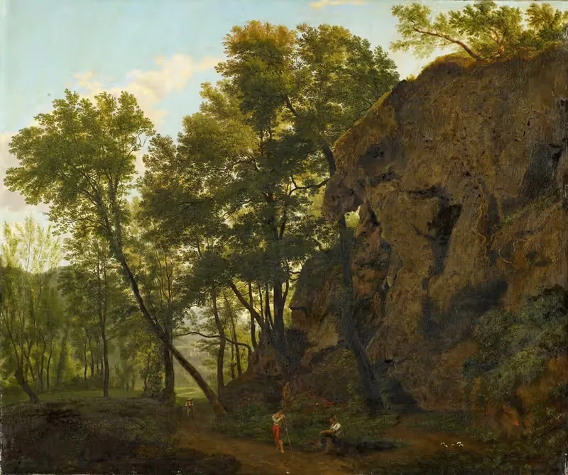 Пейзаж рядом с Папинио by Якоб Кристоф Бишофф, 1817 — digital art print download