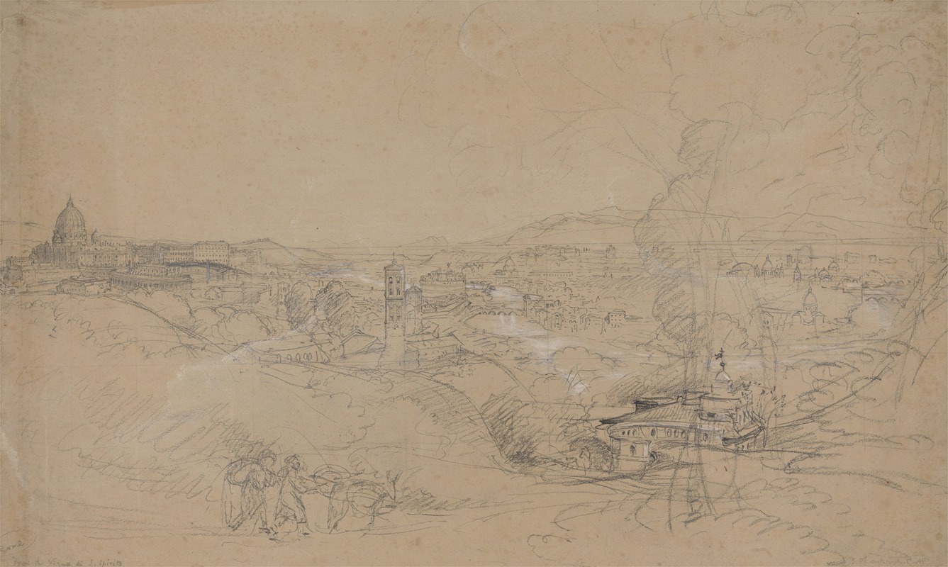 Rome from San Spirito by Самуэль Палмер — digital art print download
