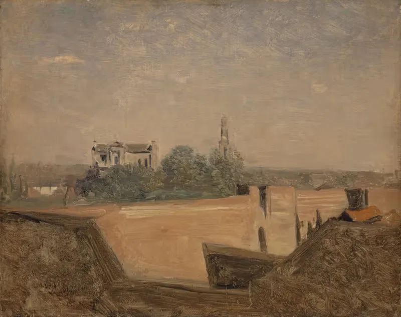 The Ramparts of Arras — Jean-Baptiste-Camille Corot