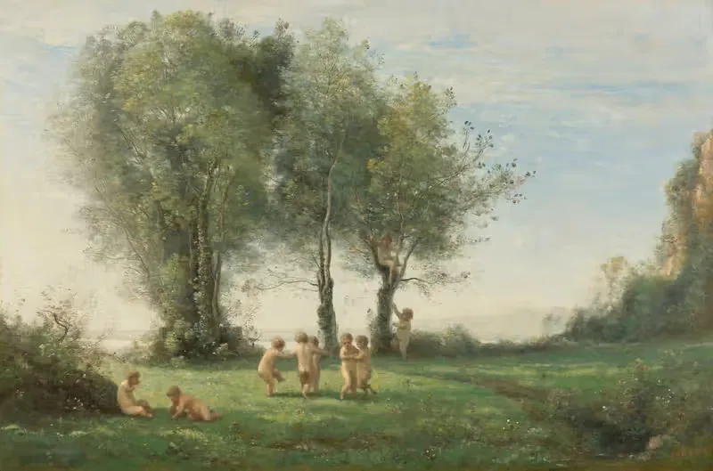Ronde D'amours; Lever Du Soleil — Jean-Baptiste-Camille Corot