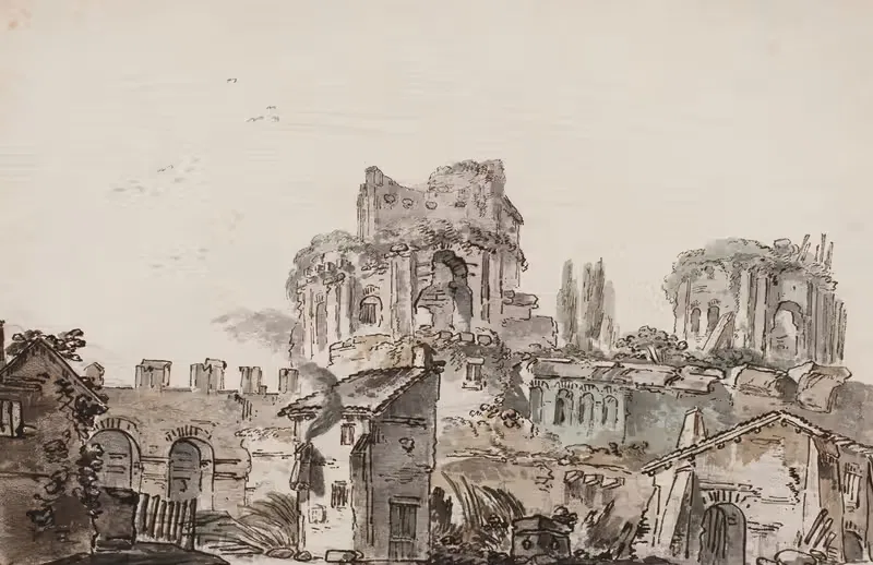 Проспект с руинами by Йенс Петерсен Лунд, 1730 – 1793 — digital art print download