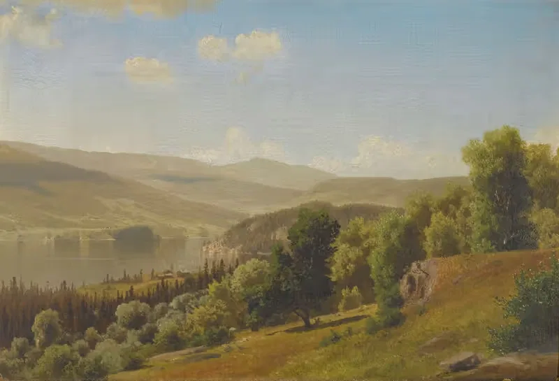 Пейзаж в Норвегии by Йохан Фредрик Эккерсберг, 1868 — digital art print download