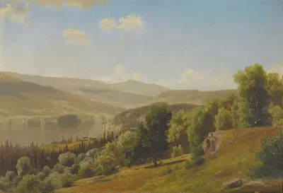 Landscape In Norway by Johan Fredrik Eckersberg, 1868 — digital art print download