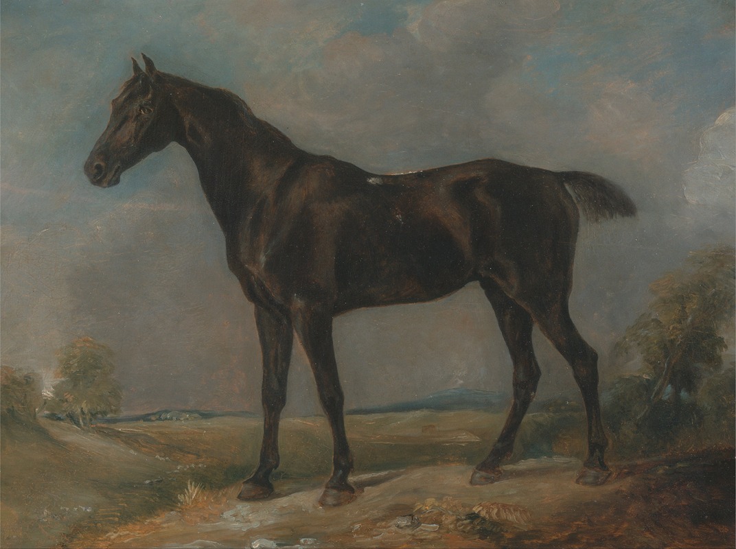 Golding Constable's Black Riding-Horse by Джон Констебл — digital art print download