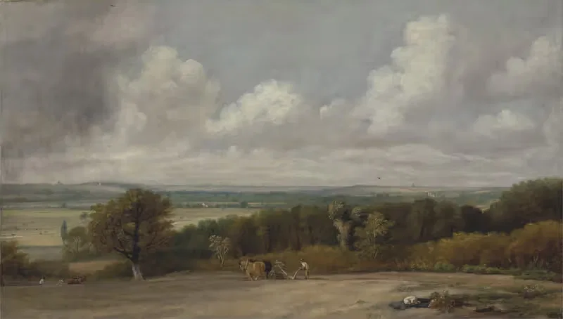 Сцена пахоты в Сафолке by Джон Констебл, 1824-1825 — digital art print download