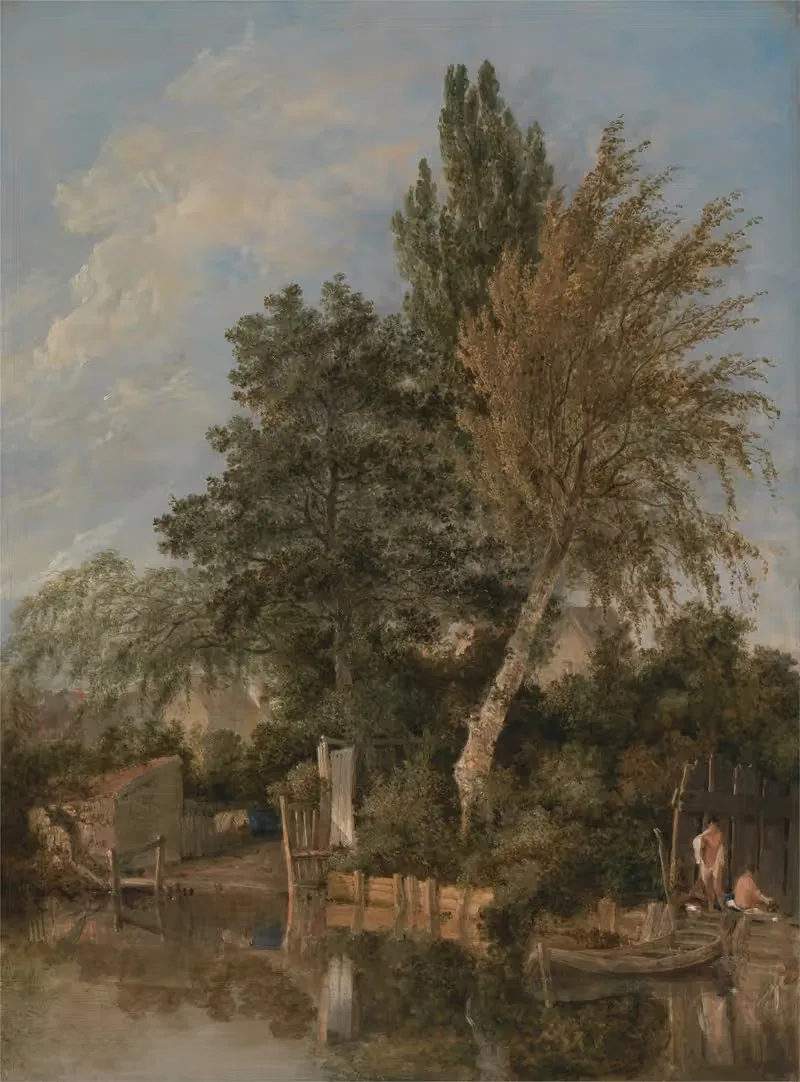 Boys Bathing on the River Wensum, Norwich — John Crome