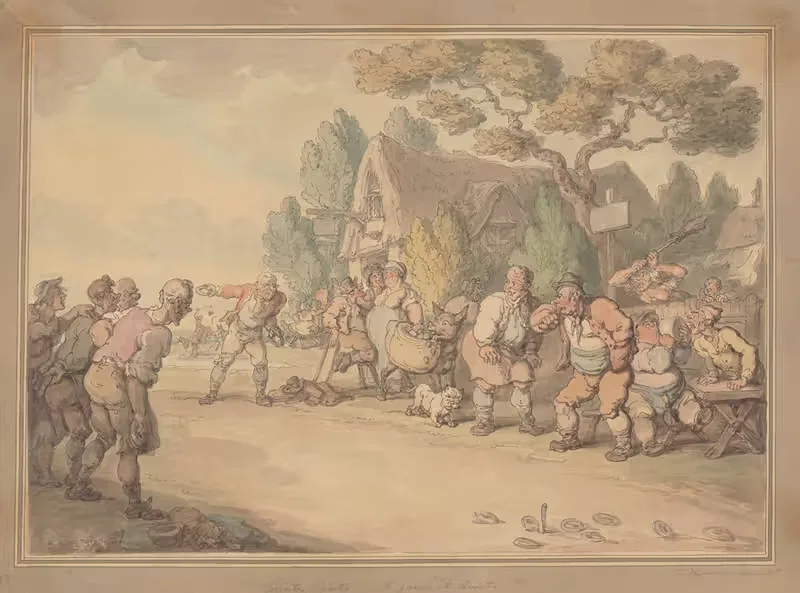 Игра в кольца by Томас Роуландсон, 1811 — digital art print download