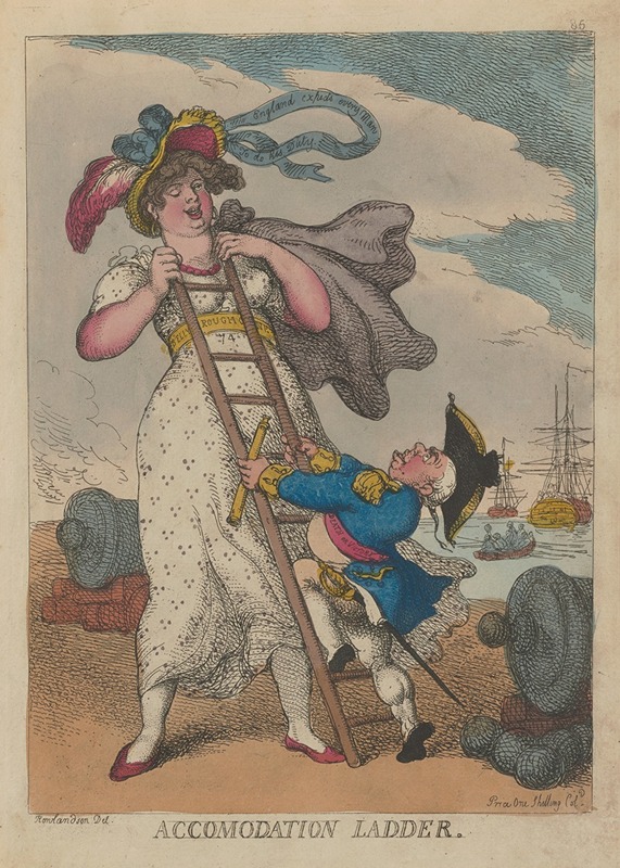 Лестница для посадки by Томас Роуландсон, 1811 — digital art print download