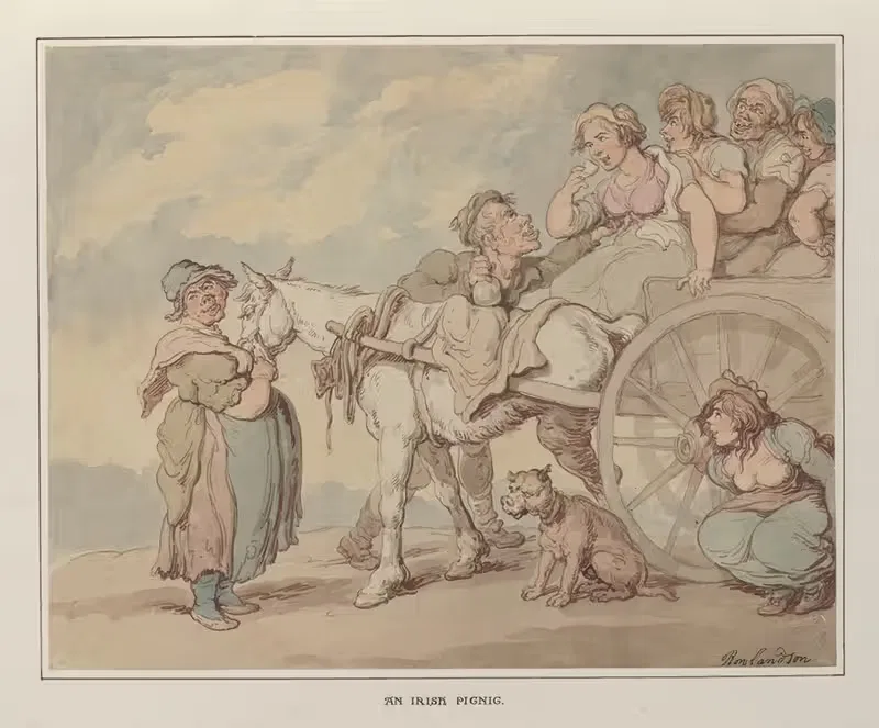 Ирландский пикник by Томас Роуландсон, 1788–1821 — digital art print download