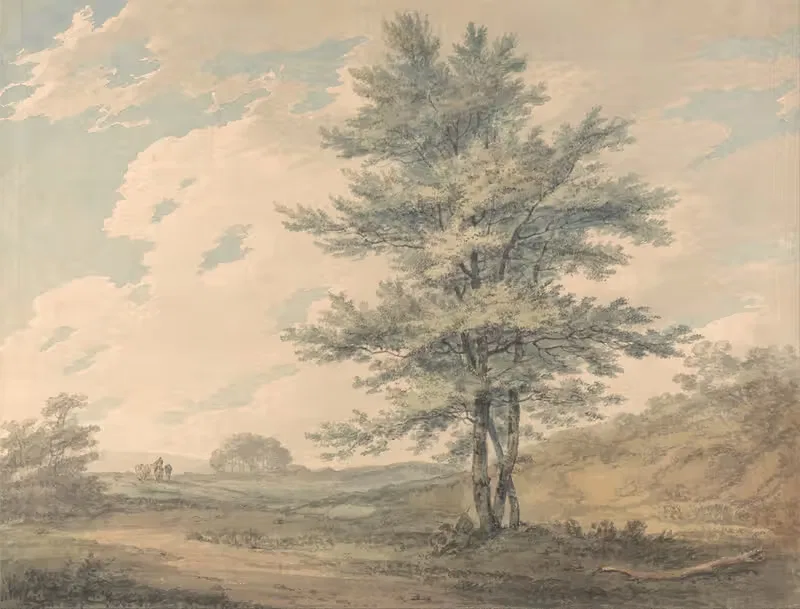 Landscape with Trees and Figures by Joseph Mallord William Turner — digital art print download