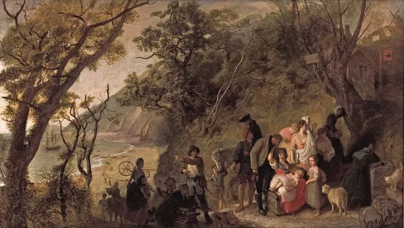 Заброшенная деревня by Джозеф Севен, 1857 — digital art print download