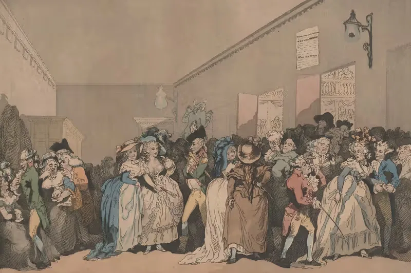 Лежаки в фойе by Томас Роуландсон, 1787 — digital art print download