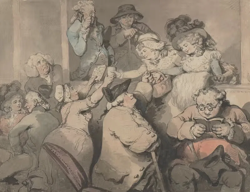 Boxes in Covent Garden by Thomas Rowlandson — digital art print download