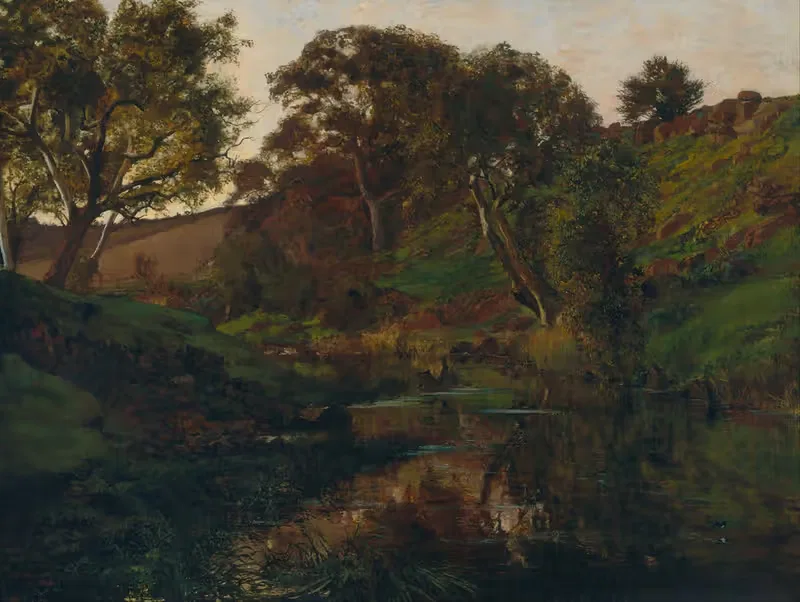 Вечер, Мерри Крик by Джулиан Эштон, 1882 — digital art print download