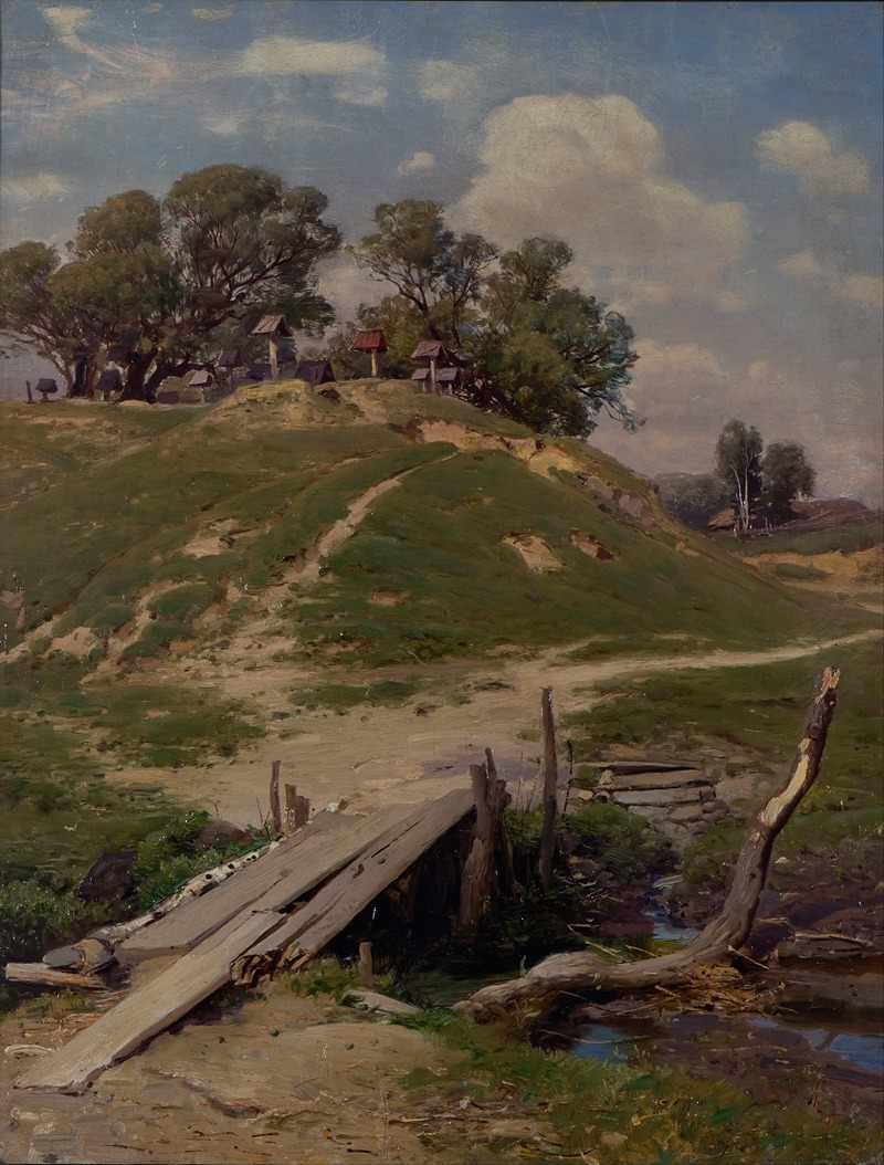 Кладбище by Юлий Федерс, 1880 — digital art print download