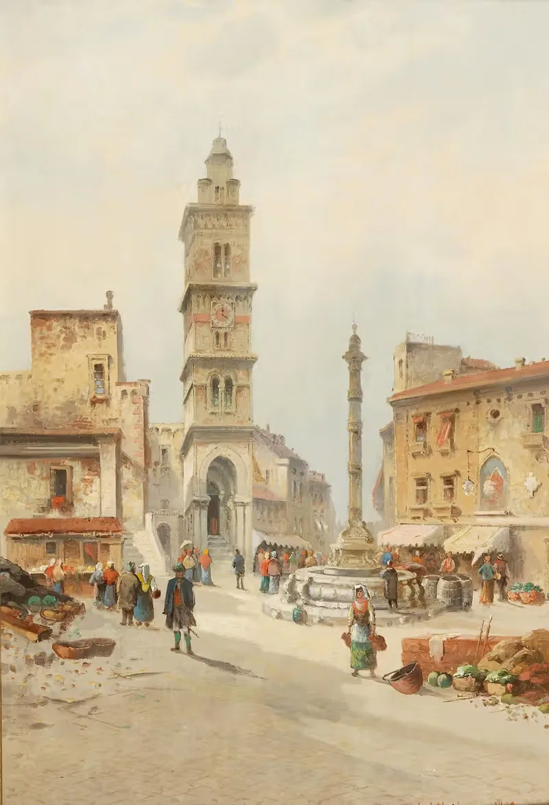 Platz In Capua In Italien — Karl Kaufmann