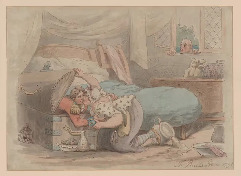 Пойманный на месте преступления by Томас Роуландсон, 1795 — digital art print download