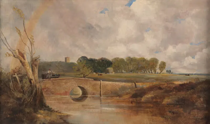 A Rainbow, View of the Stour — Lionel Constable