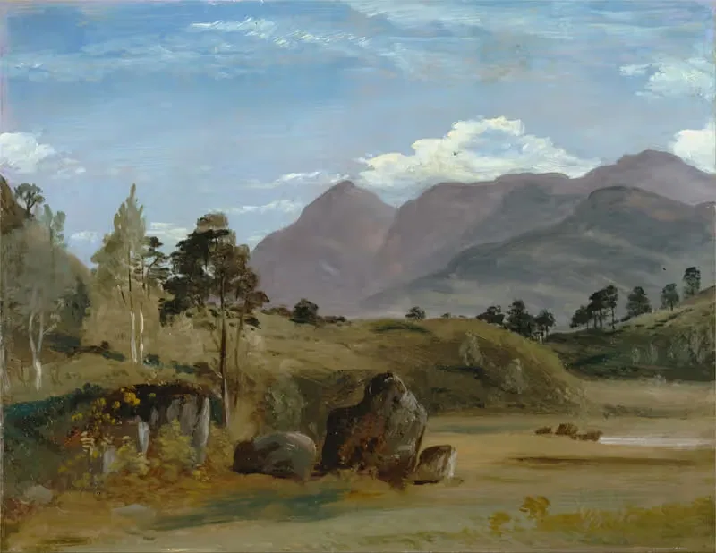 Mountain Landscape, possibly in the Lake District — Lionel Constable