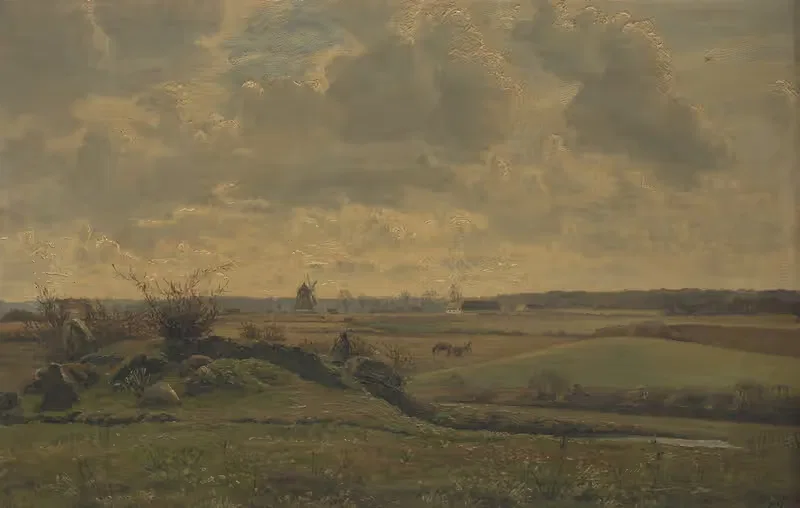 Пейзаж у Гирстинга by Луиза Равн-Хансен, 1882 — digital art print download