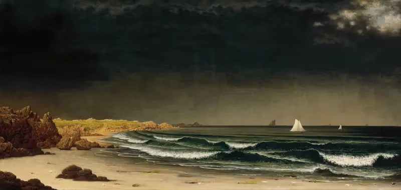 Approaching Storm- Beach near Newport — Martin Johnson Heade