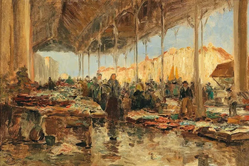 The Fish Market In Venice — Olga Wisinger-Florian