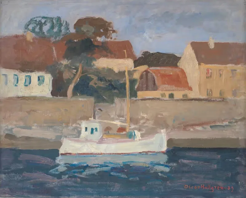 Ночь, Кристиансё by Оскар Хуллгрен, 1939 — digital art print download