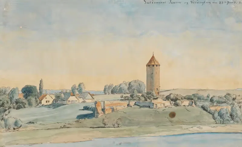 Gaasetaarnet, Vordingborg by P. C. Skovgaard, 1841 — digital art print download