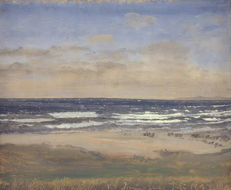 Пляж в Рагеледже by П. К. Сковгорд, 1842 - 1843 — digital art print download