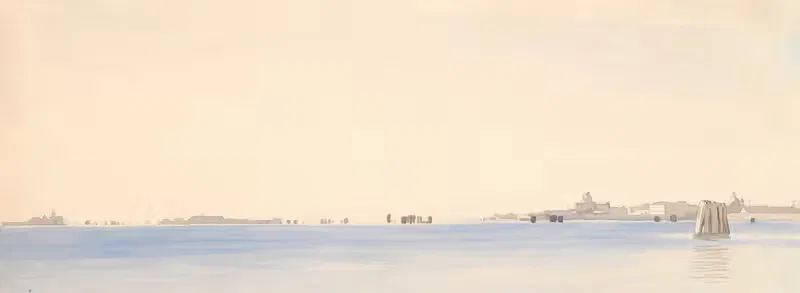 Venice, viewed from the lagoon by P. C. Skovgaard, 1853 - 1855 — digital art print download