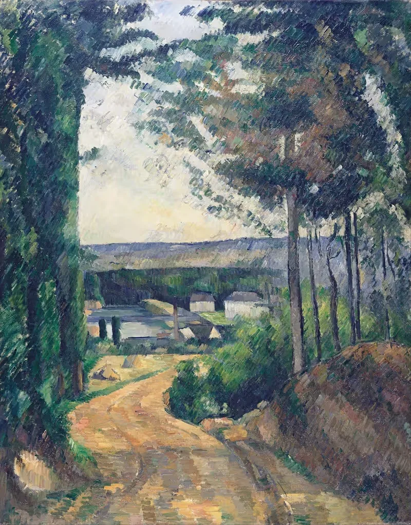 Road leading to the lake — Paul Cézanne
