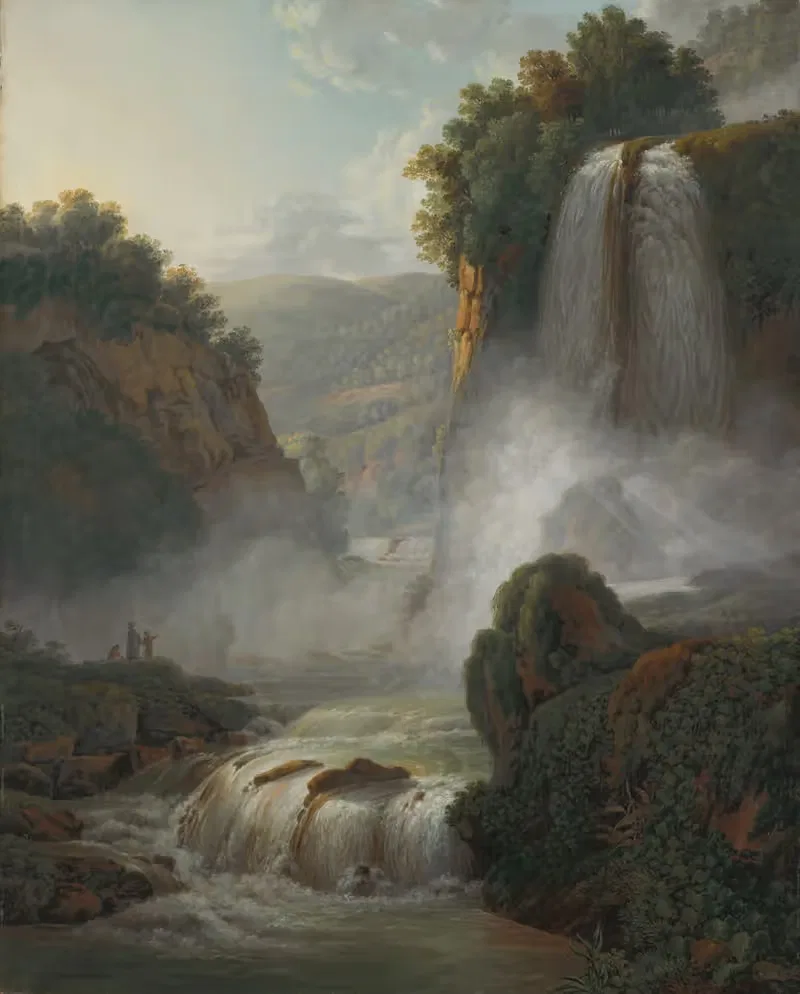 Водопад рядом с Тиволи by Петер Бирманн, 1805 — digital art print download