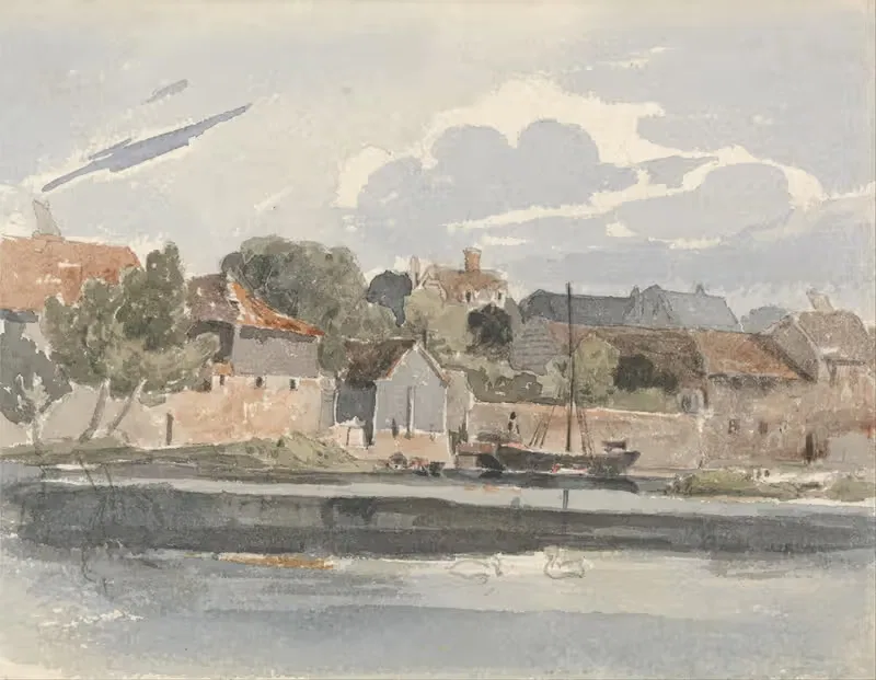 View of the Thames at Kingston — Peter DeWint