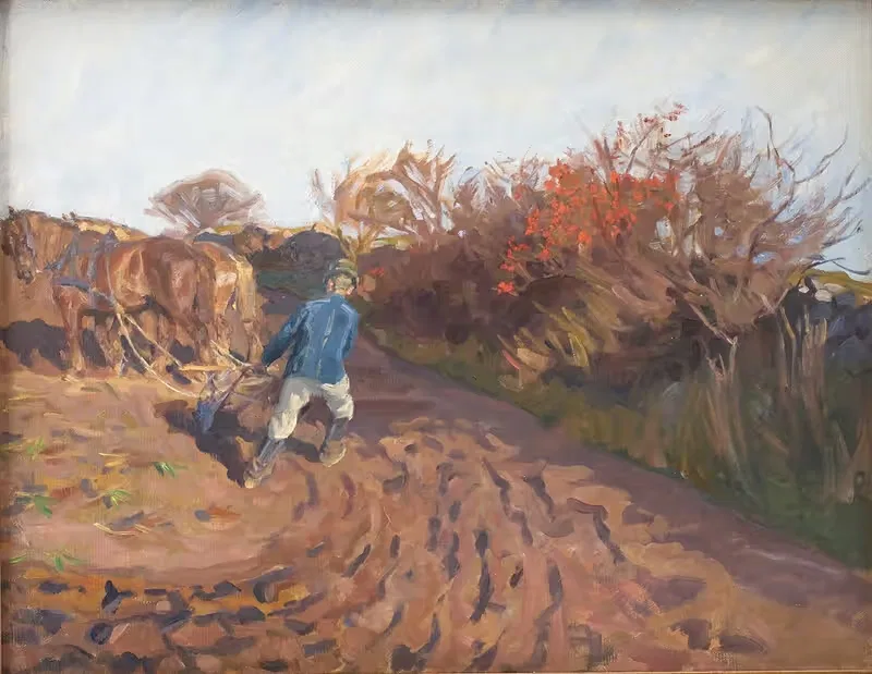 Плугатарь поворачивает by Петер Хансен, 1898 – 1902 — digital art print download