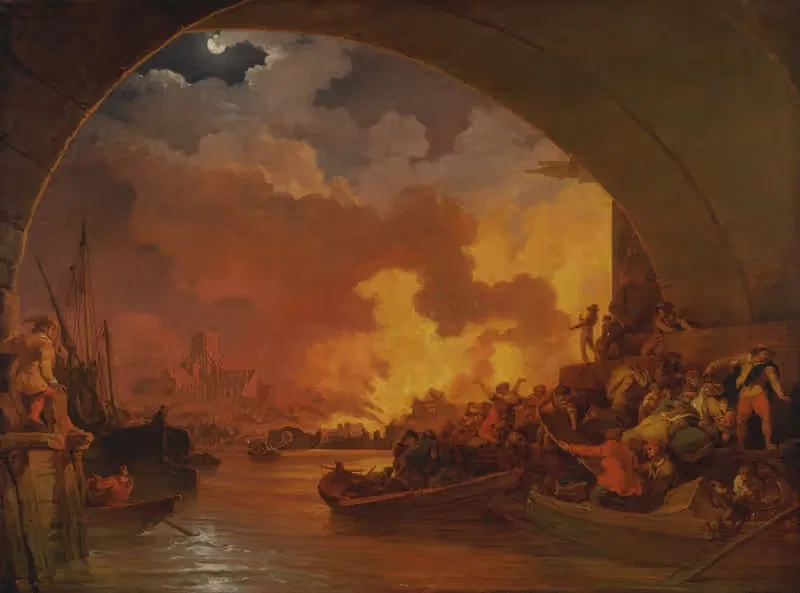 The Great Fire of London — Philip James de Loutherbourg