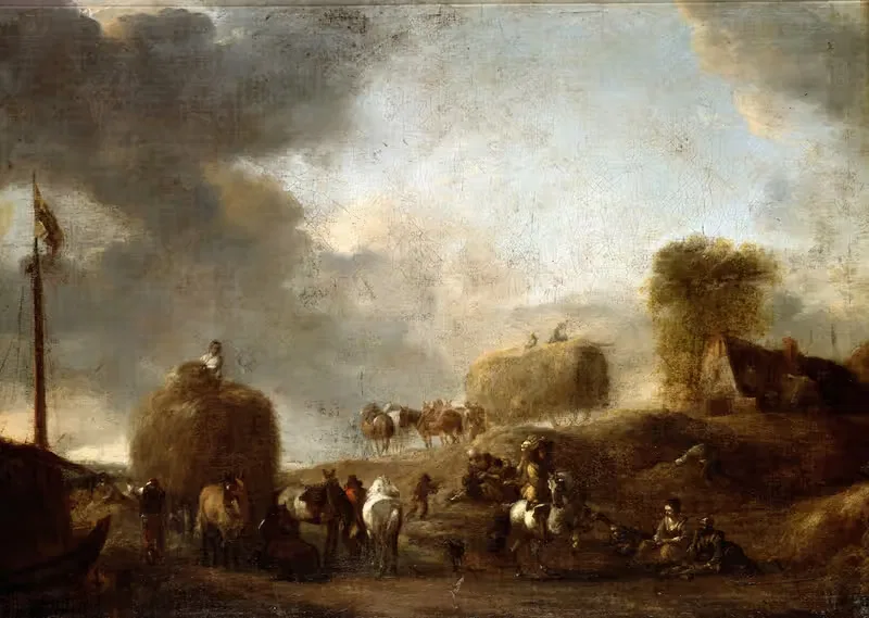 Hay Harvest by Philips Wouwerman — digital art print download