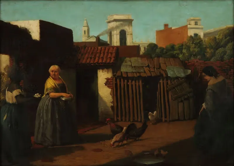 Patio porteño en 1850 — Prilidiano Pueyrredòn