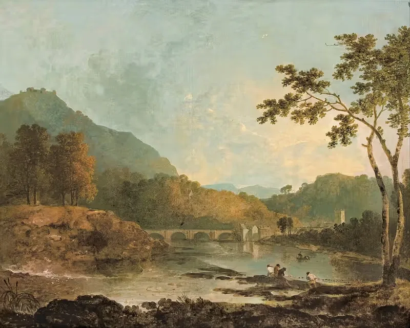 Dinas Bran from Llangollen by Richard Wilson — digital art print download