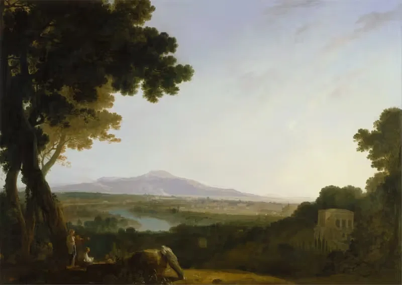 Рим с виллы Мадама by Ричард Уилсон, 1753 — digital art print download