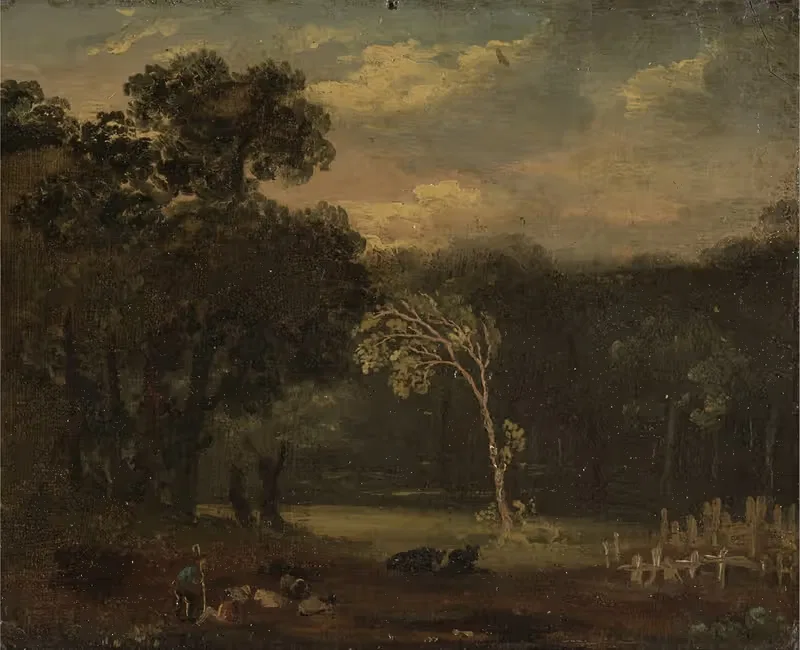 Sketch from Nature in Sion Park — Samuel Palmer
