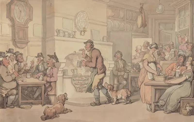 Salisbury Arms, Hatfield by Thomas Rowlandson — digital art print download