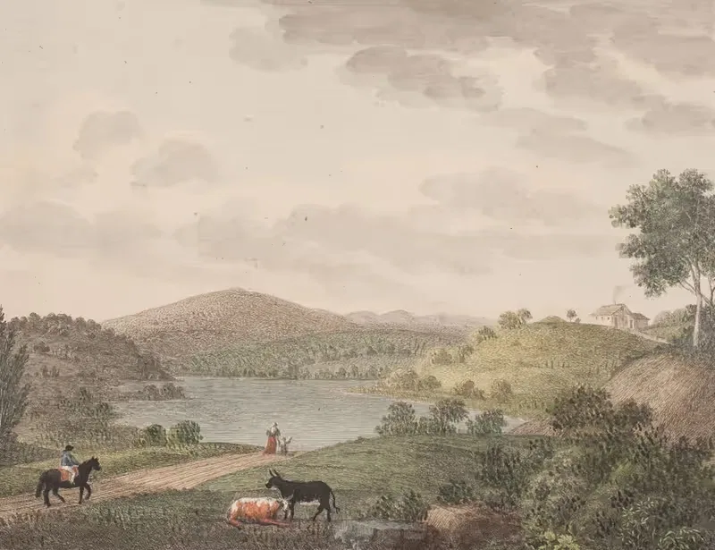 Аборребьерг. Вид на Мён by Сёрен Л. Ланге, 1820 – 1821 — digital art print download